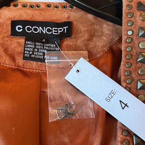 Vintage c concept leather jacket - Picture 5 of 5